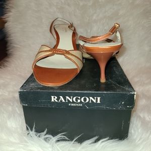 Vintage Rangoni 2.5" heel slingback sandals